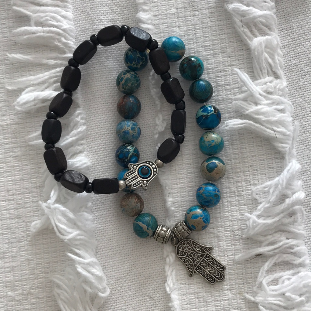 Hamsa Hand Bracelets Bundle